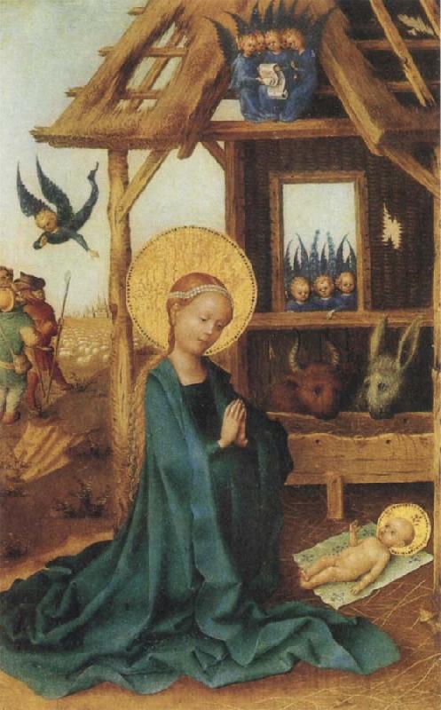 Stefan Lochner Adoration of the Child Norge oil painting art